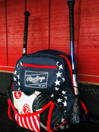 Rawlings | REMIX Backpack Equipment Bag | T-Ball & Youth Baseball/Softball-| USA,(Pack of 6)