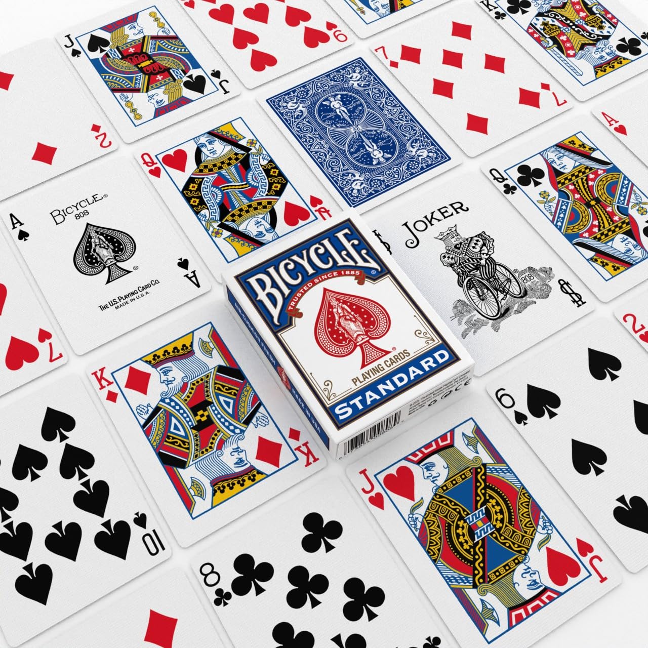 Bicycle 140th Anniversary Limited Edition Exclusive Playing Cards Set with 1 oz Pure Gold, 1 oz .999 Fine Silver, or Bronze Commemorative Collector Coin (Mystery Unboxing Coin)