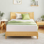 EGOHOME Full Size Memory Foam Mattress, 14 Inch Bed Mattress in A Box with Cooling Green Tea Gel, Pressure Relief with Medium Firm Support, CertiPUR-US Certified, 75''L x 54''W, White