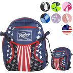 Rawlings | REMIX Backpack Equipment Bag | T-Ball & Youth Baseball/Softball-| USA,(Pack of 6)