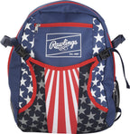 Rawlings | REMIX Backpack Equipment Bag | T-Ball & Youth Baseball/Softball-| USA,(Pack of 6)