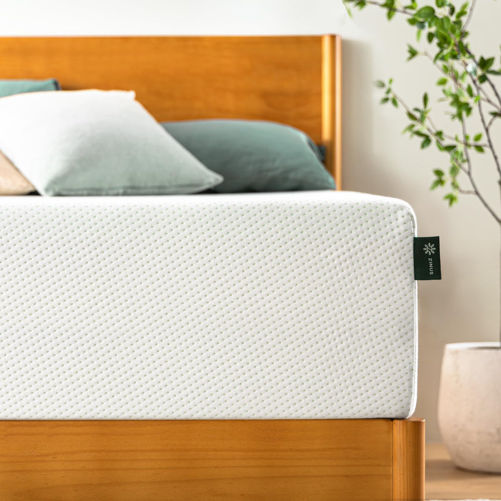 Zinus Lumbar+ Premium 14 Inch Memory Foam Mattress, Lumbar Support, Targeted Pressure Relief, Cooling Gel and Green Tea, Cool-to-The-Touch Cover, Medium Firm Feel, CertiPUR US Certified, King