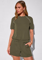 PRETTYGARDEN Sweatsuits Women 2 Piece Outfit Summer Lounge Shorts Sets Matching Spring Travel Beach Vacation Clothes