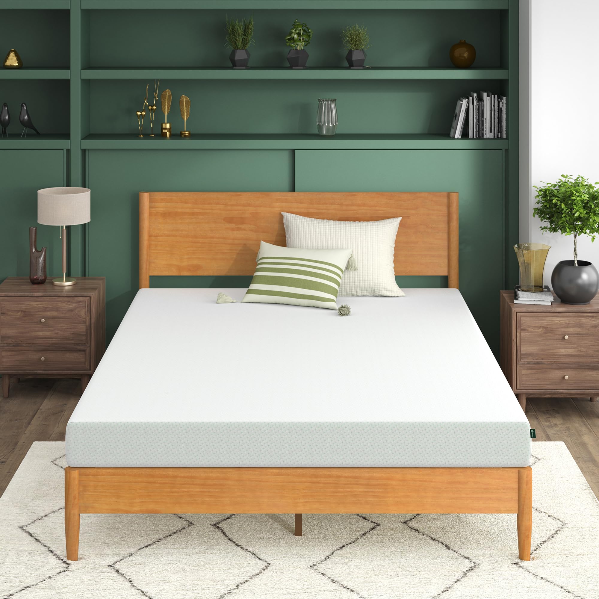 Zinus Lumbar+ Premium 14 Inch Memory Foam Mattress, Lumbar Support, Targeted Pressure Relief, Cooling Gel and Green Tea, Cool-to-The-Touch Cover, Medium Firm Feel, CertiPUR US Certified, King