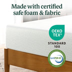 Zinus Lumbar+ Premium 14 Inch Memory Foam Mattress, Lumbar Support, Targeted Pressure Relief, Cooling Gel and Green Tea, Cool-to-The-Touch Cover, Medium Firm Feel, CertiPUR US Certified, King