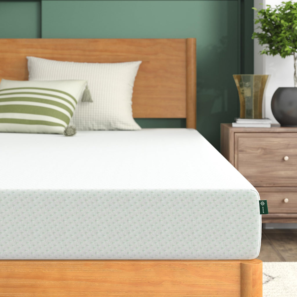 Zinus Lumbar+ Premium 14 Inch Memory Foam Mattress, Lumbar Support, Targeted Pressure Relief, Cooling Gel and Green Tea, Cool-to-The-Touch Cover, Medium Firm Feel, CertiPUR US Certified, King