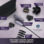 Shark SpeedStyle Pro Flex Professional Performance High-Velocity Hair Dryer System with Scalp Shield & IQ Speed Styling and Drying Suite, Lightweight, Ionic, No Heat Damage, HD543PL