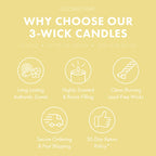 Sand Castles 3-Wick Candle