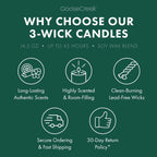 White Pine Lake Large 3-Wick Candle