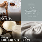 Iced Coconut Chai Latte 3-Wick Candle