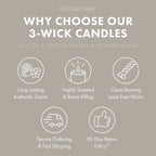 Teakwood 3-Wick Candle