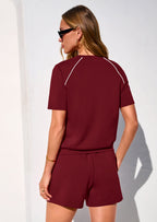 PRETTYGARDEN Sweatsuits Women 2 Piece Outfit Summer Lounge Shorts Sets Matching Spring Travel Beach Vacation Clothes