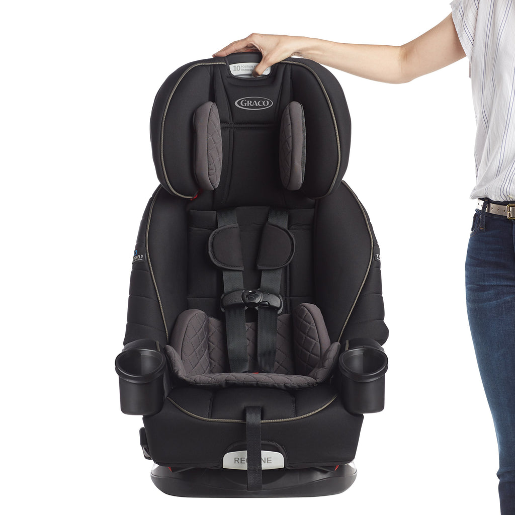 Graco 4Ever DLX 4-in-1 Car Seat, Charlie| Infant to Toddler Car Seat, with 10 Years of Use | Rear-Facing, Forward-Facing and Booster Modes | Safe, Comfortable and Convenient