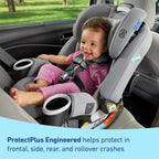 Graco 4Ever DLX 4-in-1 Car Seat, Charlie| Infant to Toddler Car Seat, with 10 Years of Use | Rear-Facing, Forward-Facing and Booster Modes | Safe, Comfortable and Convenient