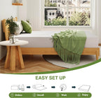 EGOHOME Full Size Memory Foam Mattress, 14 Inch Bed Mattress in A Box with Cooling Green Tea Gel, Pressure Relief with Medium Firm Support, CertiPUR-US Certified, 75''L x 54''W, White