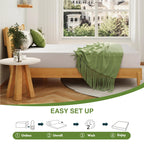 EGOHOME 14 Inch King Mattress, Memory Foam Mattress in a Box with Cooling Green Tea Gel, Relieve Pressure with Medium Support, CertiPUR-US Certified, 80''L x 76''W, White