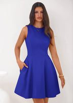 PRETTYGARDEN A Line Dresses for Women Elegant Classy Sleeveless Summer Short Tank Cocktail Party Spring Mini Dress