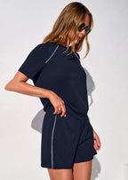 PRETTYGARDEN Sweatsuits Women 2 Piece Outfit Summer Lounge Shorts Sets Matching Spring Travel Beach Vacation Clothes