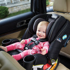 Graco 4Ever DLX 4-in-1 Car Seat, Charlie| Infant to Toddler Car Seat, with 10 Years of Use | Rear-Facing, Forward-Facing and Booster Modes | Safe, Comfortable and Convenient