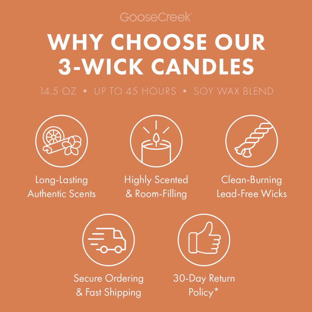 Honey & Wildflower Aromatherapy Large 3-Wick Candle