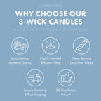 Blueberry Funnel Cake 3-Wick Candle