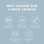 Odor Eliminating Cotton Vanilla Breeze 3-Wick Candle