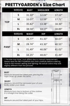 PRETTYGARDEN Women's Summer 2 Piece Loungewear Set Cropped Tank Top Wide Leg Sweatpants Tracksuit Casual Outfits