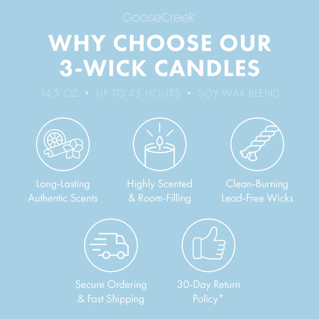 Just Showered 3-Wick Candle