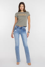 Monroe Stitched Bootcut Jeans