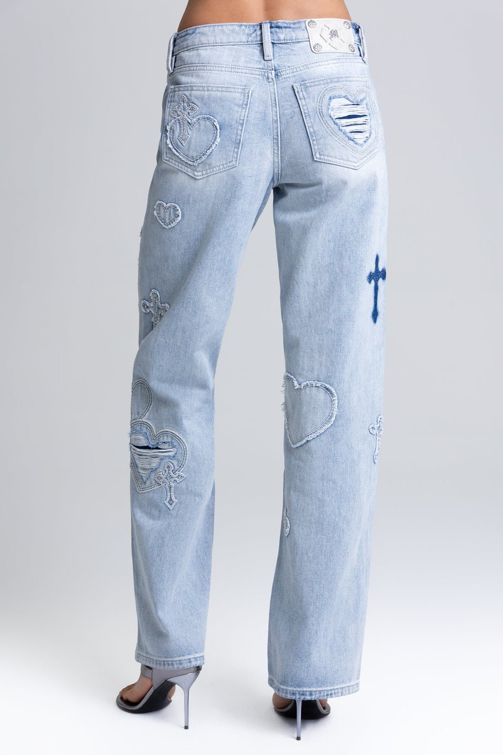 Aryanna Heart Cross Slim Wide