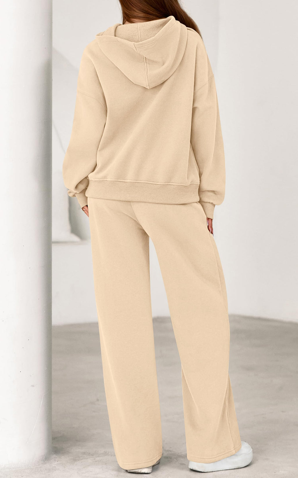 PRETTYGARDEN Women's 2 Piece Outfits Fall Sweatsuits Oversized Hoodies Wide Leg Sweatpants Tracksuits Lounge Matching Sets