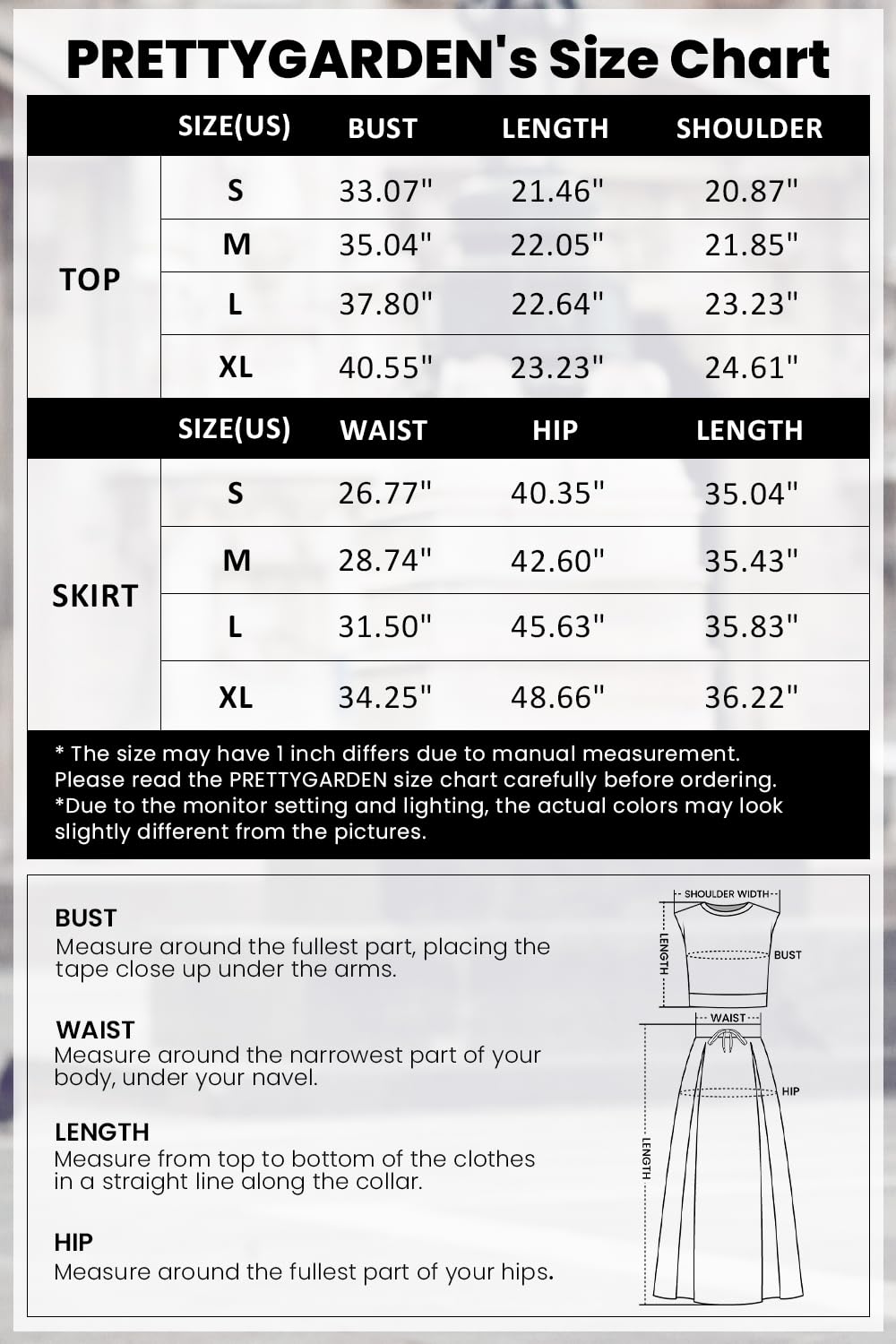 PRETTYGARDEN Summer Two Piece Skirt Set for Women Dressy Casual Knit Matching Travel Spring Vacation Lounge Outfits