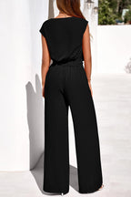 PRETTYGARDEN Women 2 Piece Lounge Sets Casual Summer Outfits Cap Sleeve Strappy Crop Tops Wide Leg Pant Tracksuit