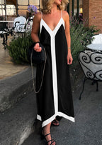 PRETTYGARDEN Women's Flowy Maxi Dress Summer Sleeveless V Neck Spaghetti Strap Elegant Wedding Party Dresses