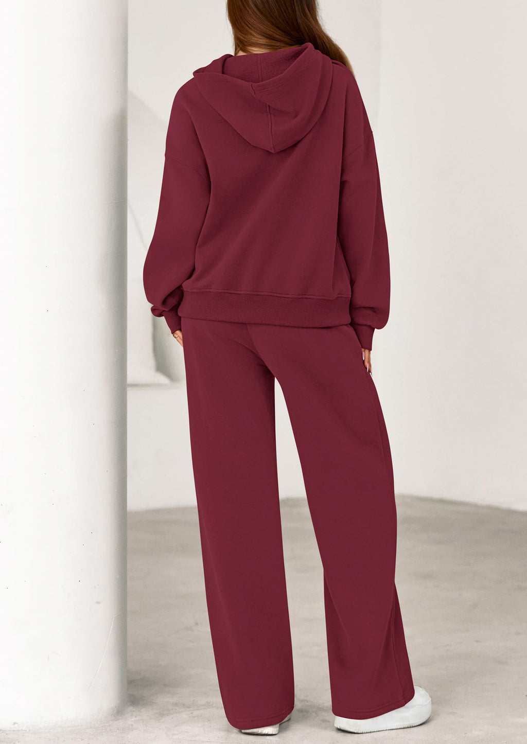 PRETTYGARDEN Women's 2 Piece Outfits Fall Sweatsuits Oversized Hoodies Wide Leg Sweatpants Tracksuits Lounge Matching Sets