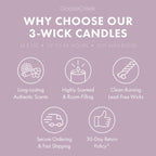 Cashmere Linens 3-Wick Candle