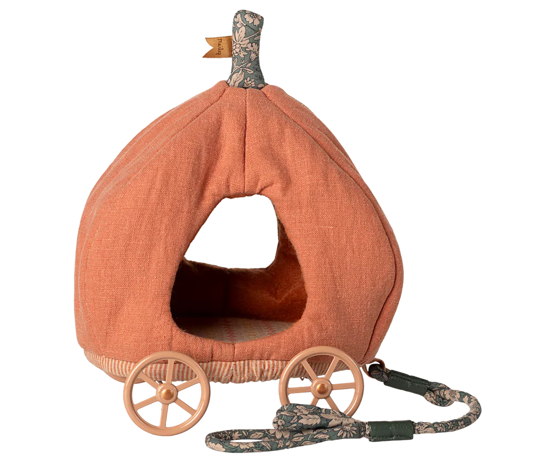 Maileg Pumpkin Carriage, Mouse