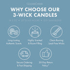 Wild Mint & Birch Aromatherapy 3-Wick Candle