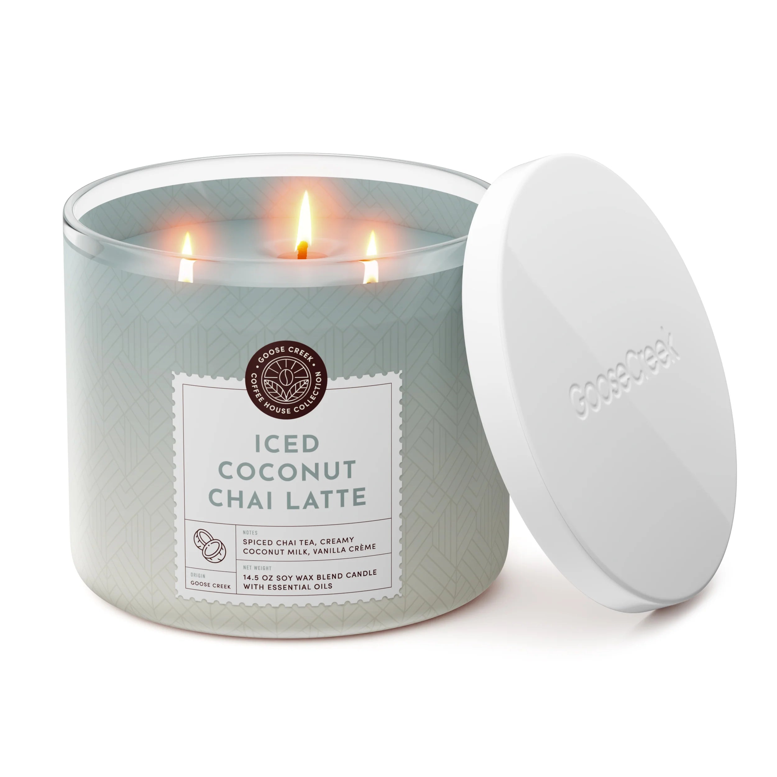 Iced Coconut Chai Latte 3-Wick Candle