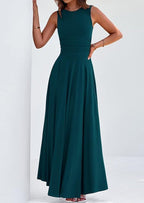 PRETTYGARDEN Womens Spring Dresses Casual Sleeveless Crewneck Aline Maxi Dress Stretch Tank Flowy Long Dresses
