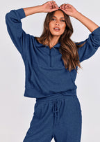 PRETTYGARDEN Women's Fall 2 Piece Lounge Sets Zip Up Sweatshirt Jogger Pants Sweat Track Suits Travel Outfit Winter Clothing