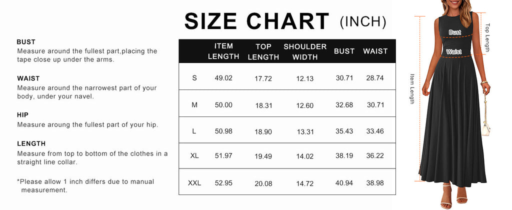 PRETTYGARDEN Womens Spring Dresses Casual Sleeveless Crewneck Aline Maxi Dress Stretch Tank Flowy Long Dresses
