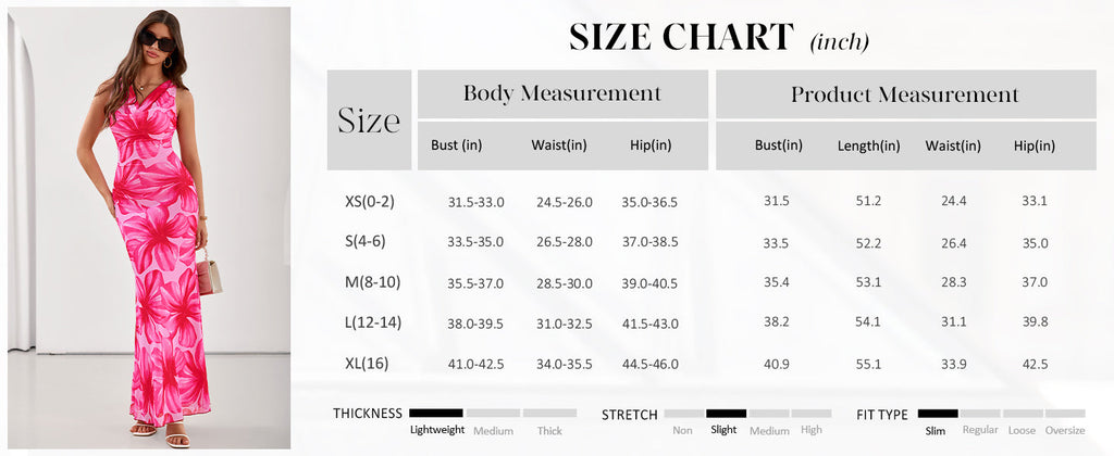 PRETTYGARDEN Women's Summer Cowl Neck Floral Maxi Dress Sleeveless Bodycon Beach Vacation Long Party Wedding Guest Dresses
