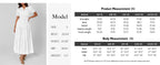 PRETTYGARDEN Womens Summer Maxi Dresses Casual Puff Sleeve V Neck Smocked Flowy Eyelet Cotton Dress Spring Sundress