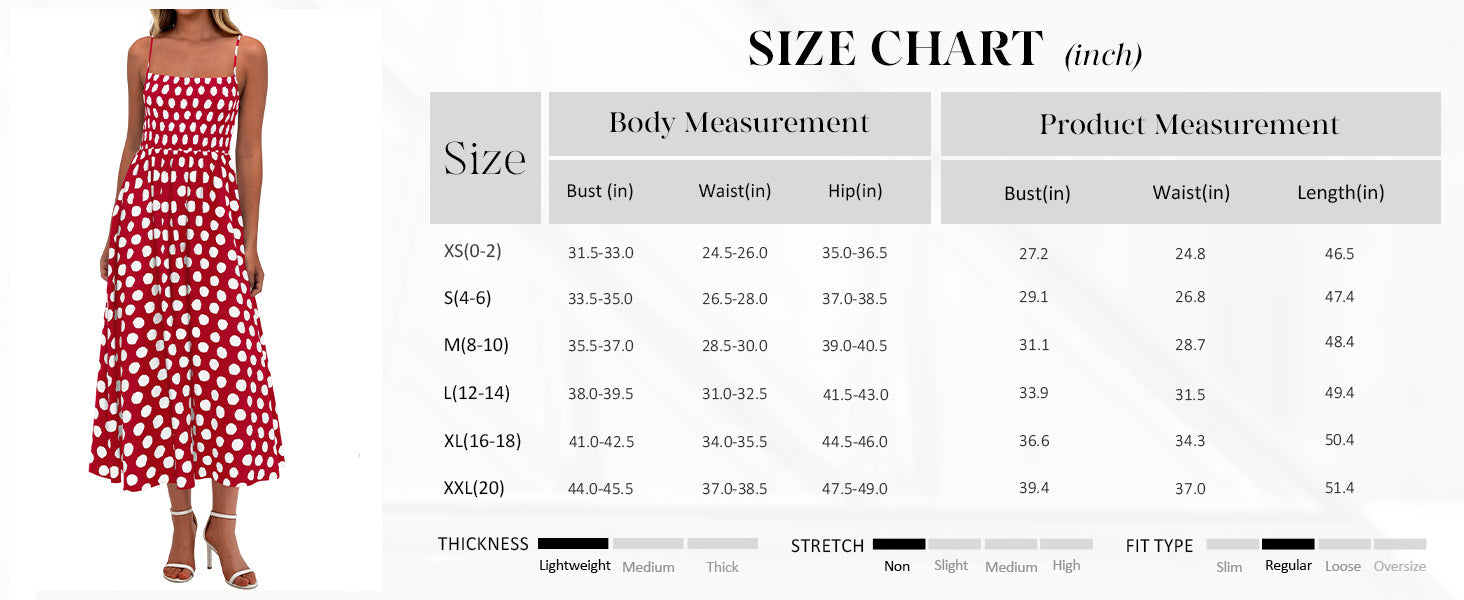 PRETTYGARDEN Womens Summer Dresses Spring Sleeveless Spaghetti Straps Casual Midi Dress Polka Dot Smocked Beach Sundress