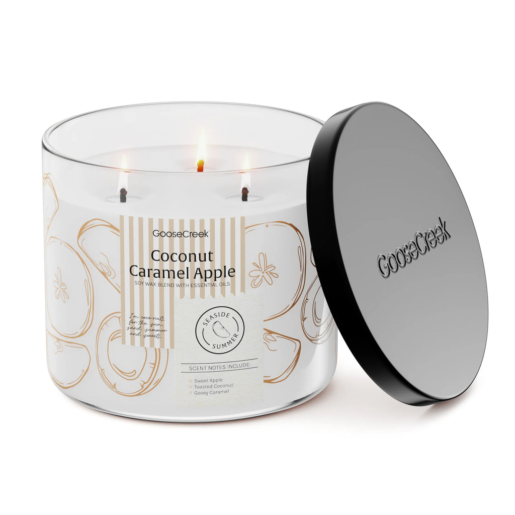 Coconut Caramel Apple 3-Wick Candle