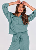 PRETTYGARDEN Women's Fall 2 Piece Lounge Sets Zip Up Sweatshirt Jogger Pants Sweat Track Suits Travel Outfit Winter Clothing