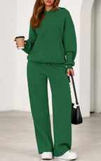 PRETTYGARDEN Women's 2 Piece Outfits Fall Sweatsuits Oversized Hoodies Wide Leg Sweatpants Tracksuits Lounge Matching Sets