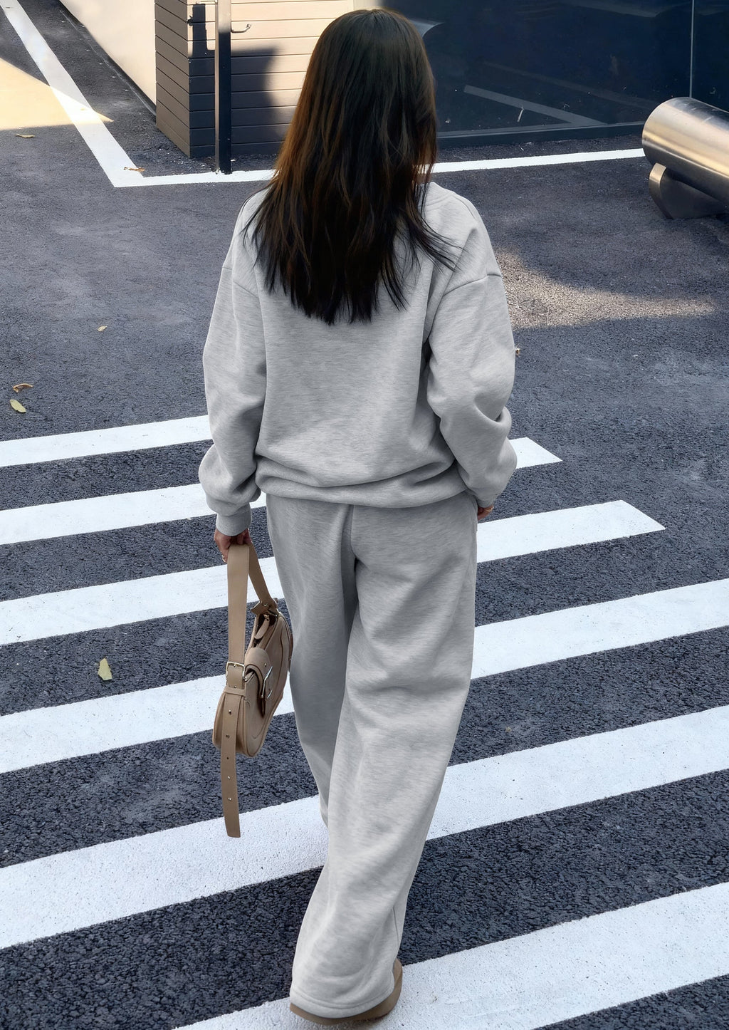 PRETTYGARDEN Casual Winter Two Piece Sets for Women V Neck Sweatshirt Loose Wide Leg Pants Tracksuit Knit Fall Outfits