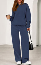 PRETTYGARDEN Women's 2 Piece Outfits Fall Sweatsuits Oversized Hoodies Wide Leg Sweatpants Tracksuits Lounge Matching Sets